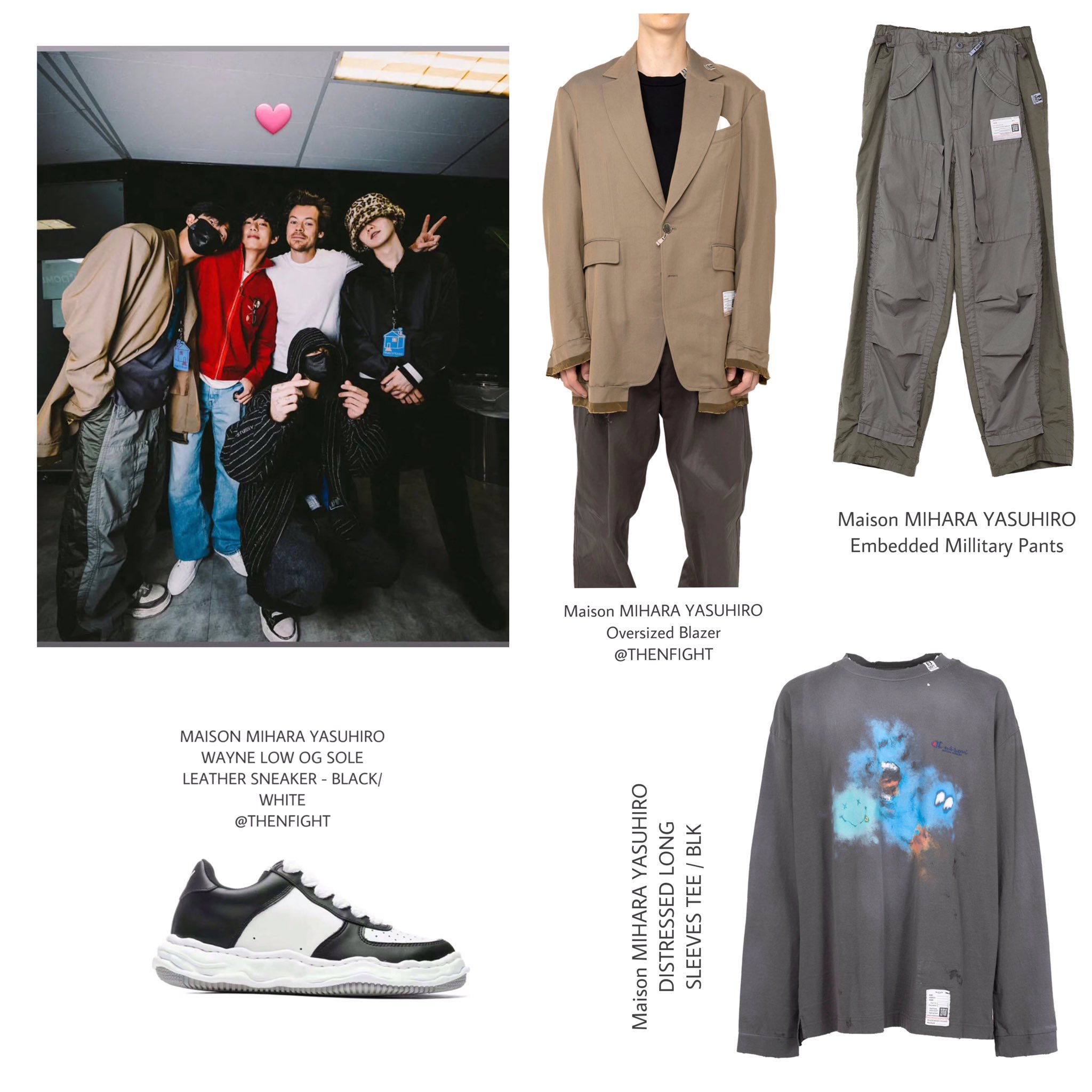 Maison MIHARA YASUHIRO スニーカー BTS着用