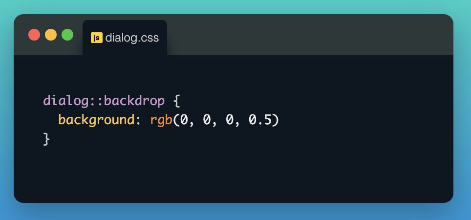 👋🏻 Sapevi che è possibile creare una dialog modale in HTML con poche righe di codice?

🌐 Link alla demo: codepen.io/alessandroinfo…

#web #develop #html #css #javascript