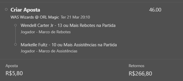 MyMTips's tweet photo. 🏀 NBA

Orlando Magic

Wendell Carter Jr - 13 ou mais rebores

Markelle Fultz  - 10 ou mais assistências na partida

Odd 46
Bet365
0,25u https://t.co/3QcqMZE8eh