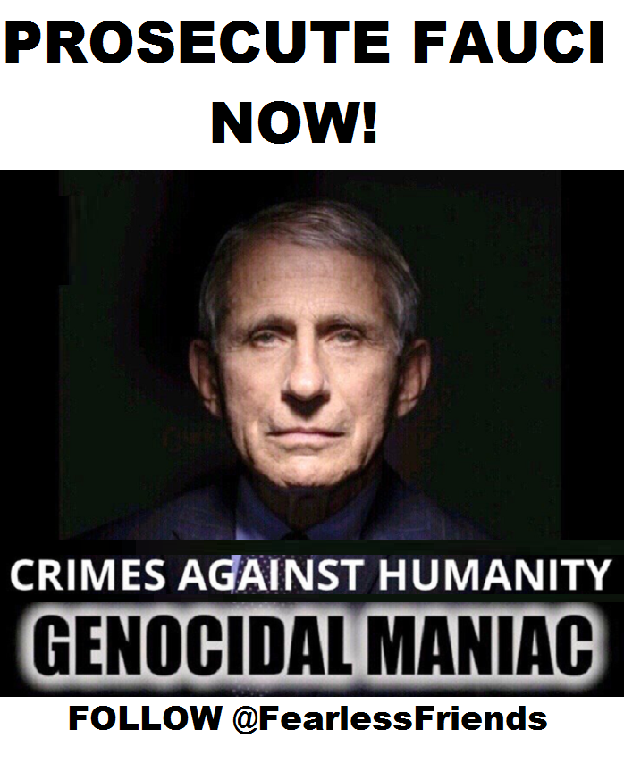 PROSECUTE #FAUCI NOW-GITMO HAS VACANCIES.
#AnthonyFauci #ArrestFauci #FauciLiedPeopleDied 
#Covid19 #VaccineDeaths #VaccineInjuries #NIH
#FauciLiedMillionsDied #VaccineSideEffects #CDC
#VaccineGenocide #DiedSuddendly #Remdesivir 
👇👇👇👇👇👇👇👇👇👇👇👇👇👇👇👇👇