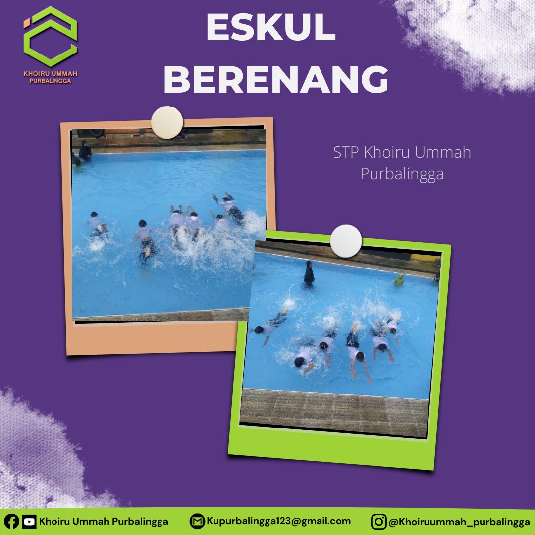 KUpurbalingga's tweet photo. Kegiatan Eskul Berenang STP Khoiru Ummah Purbalingga
.
.

#Khoiruummah #purbalingga #khoiruummahpurbalingga #tahfidz #penghafalalquran #pemimpinmasadepan #berenang #ekstrakuikuler #renang #kolamrenang #olahragarenang🏊 #renanganak https://t.co/5SsHFh3xCw
