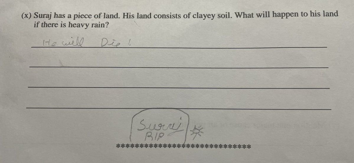 What to say. Sons answer paper. Laziness or Lateral thinking… #fun #School #3rdgrade #LOL