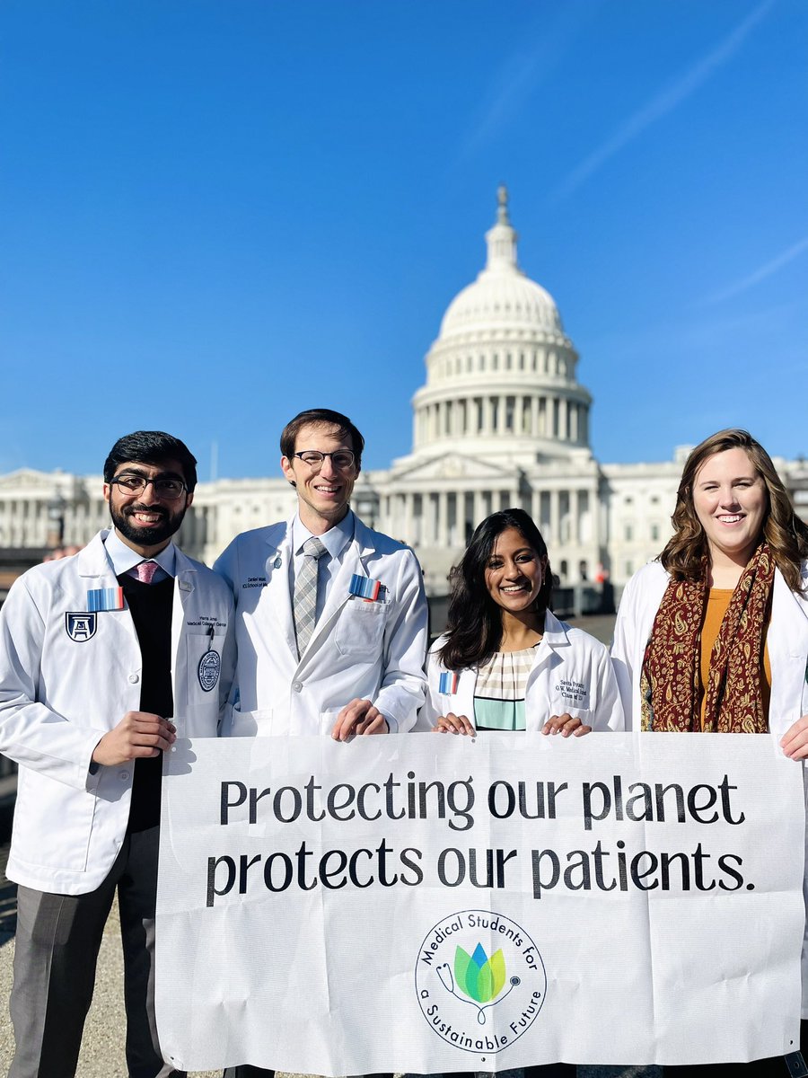 Today, our advocates are on Capitol Hill to make their trusted voices heard for stronger air quality standards that protect the health of their patients and communities. 🩺🌎 #ClimateHealth2023