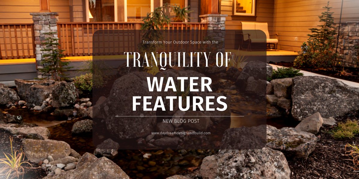 🙌 Check out our latest blog post to learn about the benefits and costs of water features, including waterfalls, koi ponds, and fountains. #WaterFeatures #OutdoorDesign #BackyardOasis #Tranquility #DesignServices 🌸🍃 . . . daydreamdesignandbuild.com/transform-your…