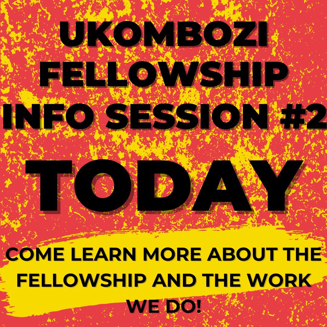 therecollectiv2's tweet photo. Today is our second Ukombozi Fellowship Info-session! (It is Virtual!)

If you are interested or curious about the work the ReCollective does and the Ukombozi Fellowship, you are free to join!

https://t.co/12K4wJgBfh https://t.co/2K9XKpBcSj