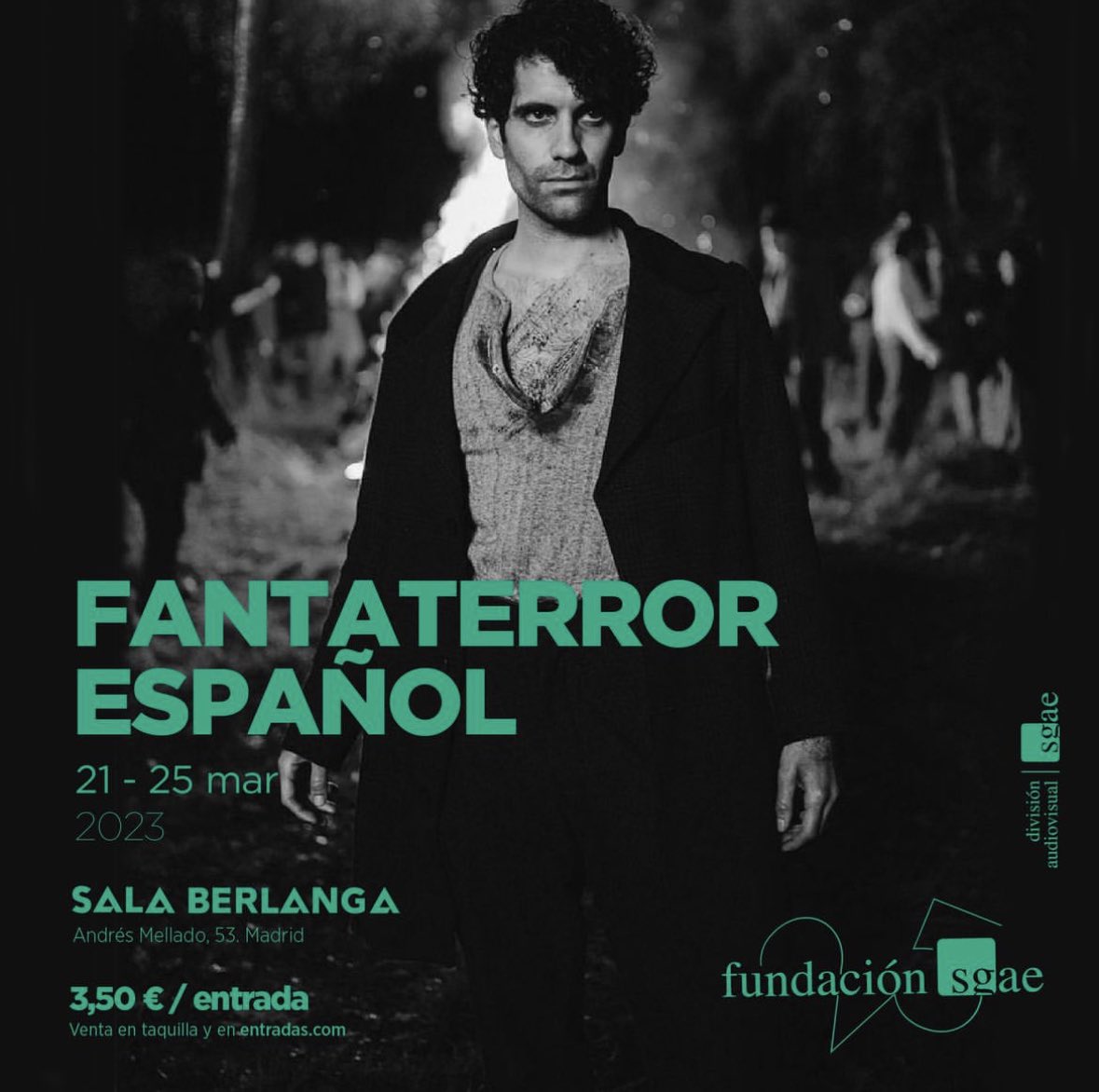 FastenFilms's tweet photo. 🏆 Después de alzarse con 12 galardones en los #PremiosMestreMateo, O Corpo Aberto vuelve a Madrid por tiempo limitado.
Pásate por la Sala Berlanga de la @fundacionsgae:
🔸Miércoles 22 a las 19h
🔸Viernes 24 a las 21h
#terrorfolk #terror #thriller #cinegalego #fastenfilms https://t.co/e9VVJvdTwZ
