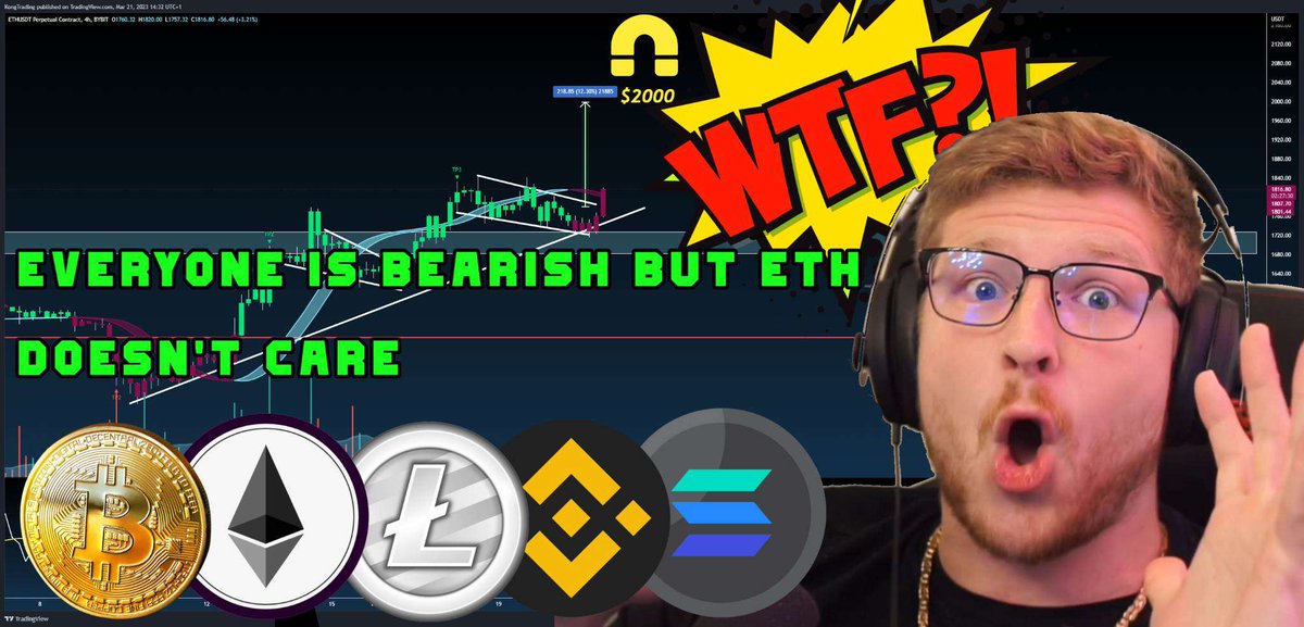 I just uploaded a new #YouTube video!!!

Taking a look into #BTC $ETH #LTC $SOL and #BNB 
IMO too many people are piling into shorts here... 

WATCH 👇👇👇TO FIND OUT MORE
🖥️youtu.be/92Kte4hXytk 🖥️