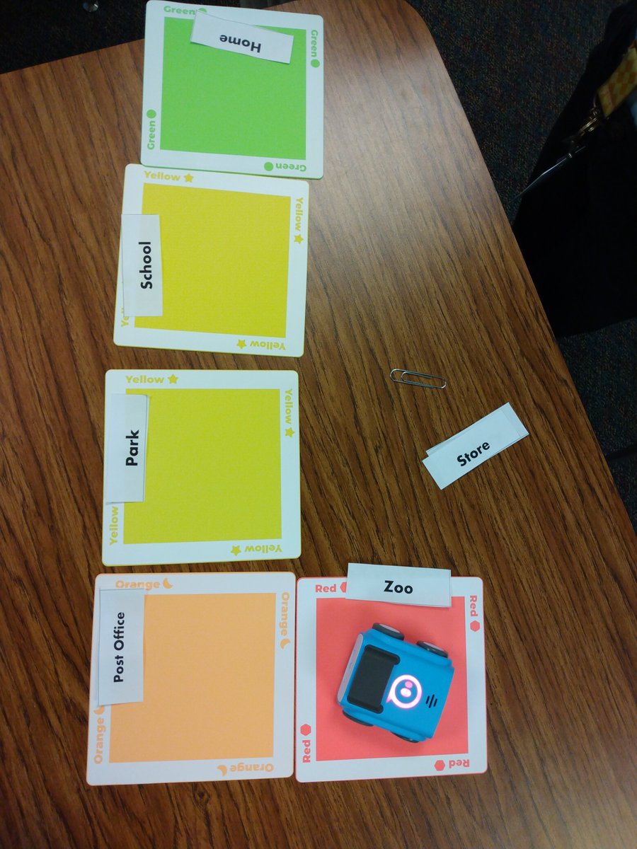 Good_Library200's tweet photo. What a blast using Indi Sphero bots to teach 2nd grade the Importance of Setting. Kiddos learned to code and create paths for their bots and then had to retell how they got to their destination. Can't wait to do this again!

#iisdlibraries #iisd #johnrgood #stem https://t.co/VZMmcjWJtD