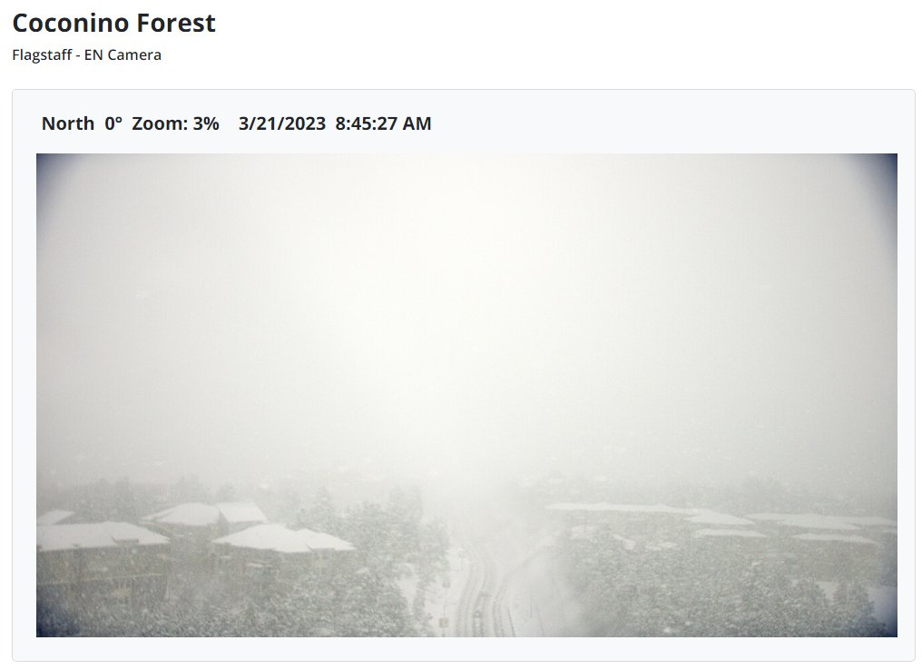 Coconino NF on Twitter "Our Flagstaff webcam with the current weather!"