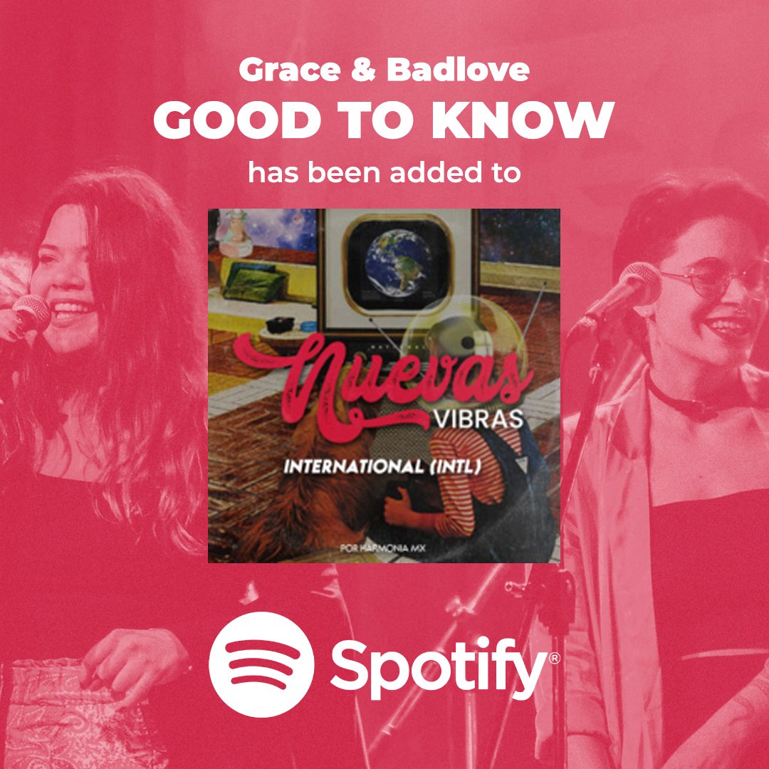 Ahora pueden disfrutar de nuestro último single "Good to Know" en la Playlist de @spotify "Nuevas Vibras"
Muchas gracias <a href="/harmoniamx_/">Harmonia MX</a> !!
LINK ACÁ ⬇️⬇️
lnk.to/nuevasvibras

<a href="/slamminmusic/">Slammin Media Inc.</a> #goodtoknow #SpotifyPlaylist