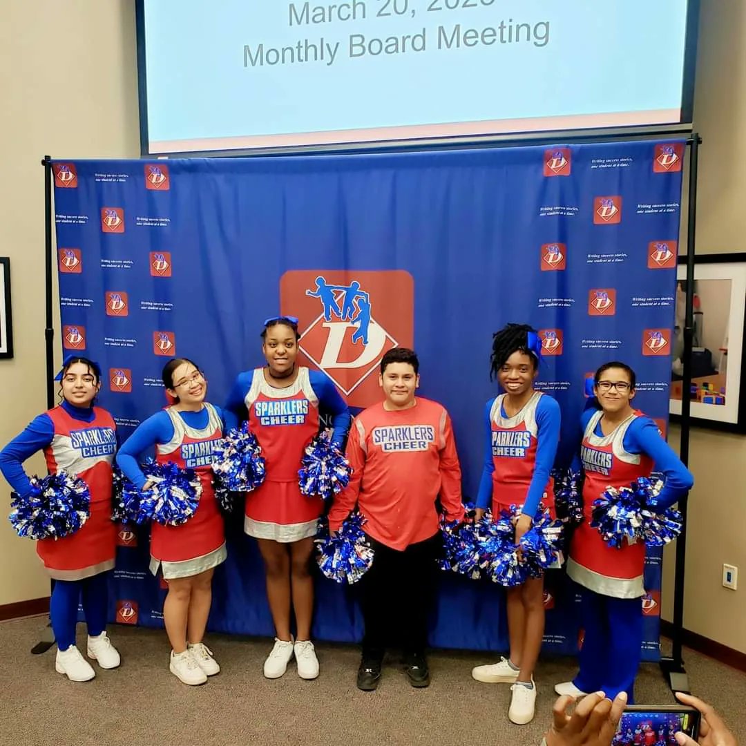 DHSSparklers's tweet photo. A big congratulations to the Duncanville Sparklers and Special Olympics Basketball Team!!! 🏀 They were honored for their accomplishments last night by the Duncanville School Board.  WAY TO GO! https://t.co/H5PYslhriR