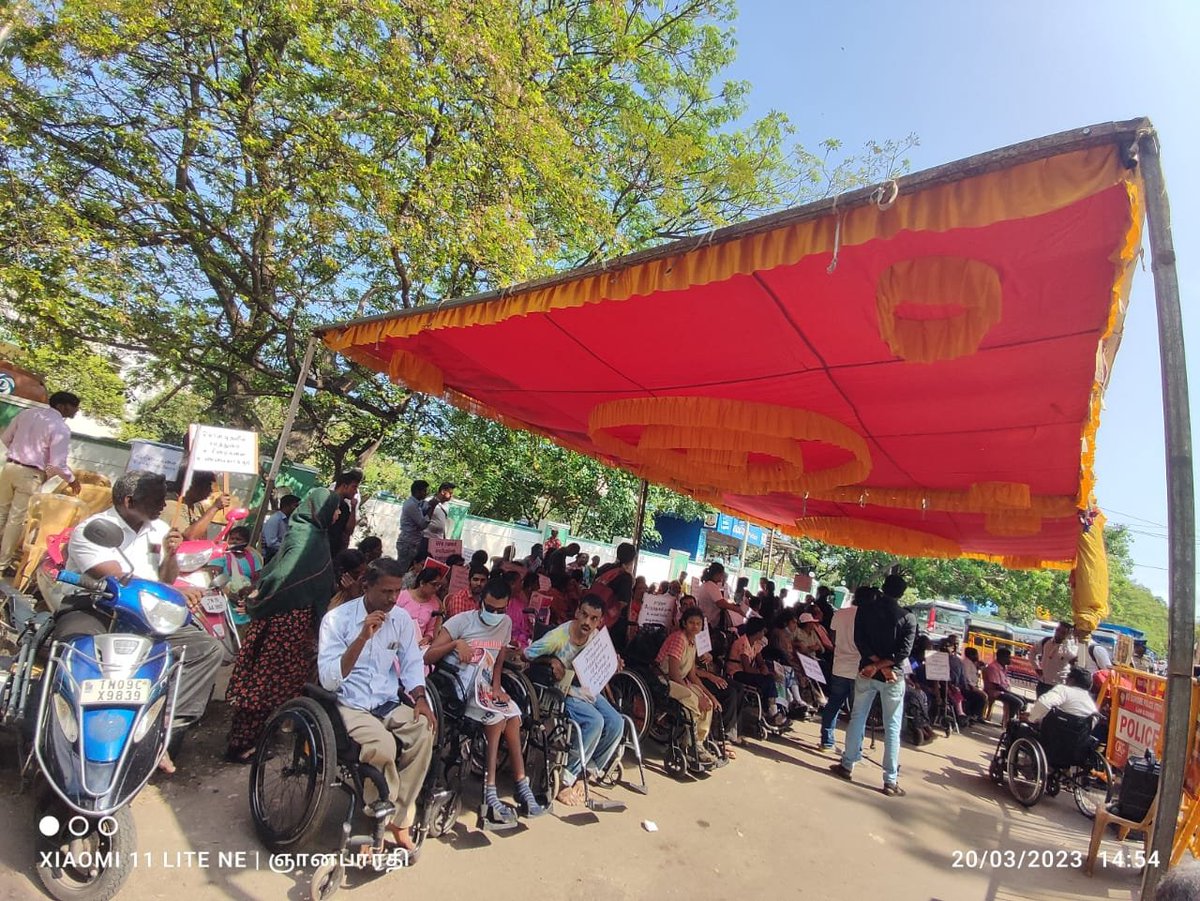 SathishOnWheels's tweet photo. Attention Demonstration Protest for 🧑‍🦽🧑‍🦯Accessible Low Floor Buses for All🚌 at Egmore by All Disability Organisations Together
We need your attention @mkstalin @Udhaystalin  @tnstc_setc @rajbhavan_tn @tnstcbus @ChennaiCityUpd @socialpwds @PTTVOnlineNews @ndtv @NewsTamilTV24x7 https://t.co/FtyeEKUN4q