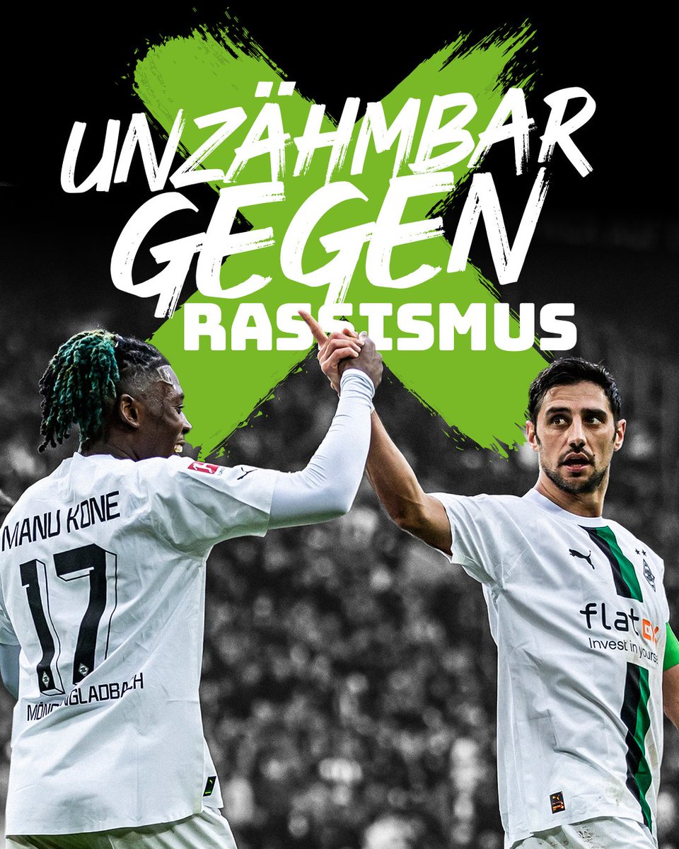 #StopRacism ✋  

Wir stehen ein für Integration, Toleranz, Respekt & gegen Rassismus in einer vielfältigen Gesellschaft. Jeder Fünfte in Deutschland war schon von Rassismus betroffen. Schaut nicht weg. Hört nicht weg. Mischt euch ein!

#FohlenVerantwortung #BundesligaWIRKT #IWgR