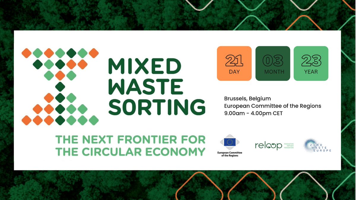zerowasteeurope's tweet image. That&apos;s a wrap - thank you to all speakers and participants for this all-day discussion on the benefits of #MixedWasteSorting and what&apos;s needed to make it happen within a #EU #circulareconomy.

You can check ZWE&apos;s and @Reloop&apos;s MWS resources here ➡️ mwsresources.zohosites.eu