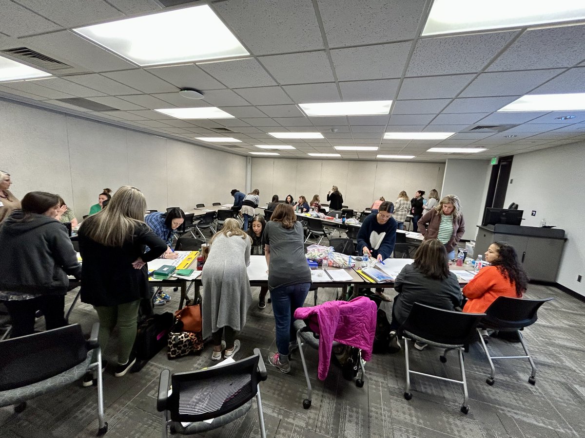 RachelCouchMISD's tweet photo. Our @Midland_ISD K-1 teachers collaborating to create addition and subtraction word problems at Math Academy @Region18ESC https://t.co/sW8QUk4qQp