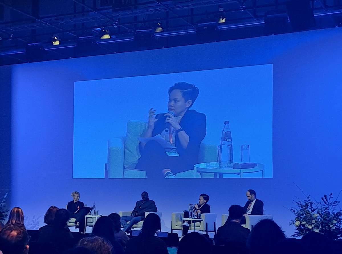 'The use of #EWS should inform preparedness, #anticipatory action, response & recovery efforts.

#Anticipatory actions saves lives & livelihoods & can make humanitarian assistance faster, more cost efficient & more dignified', shares Ansherina Talavera @CAREphl #ehf2023 #climate