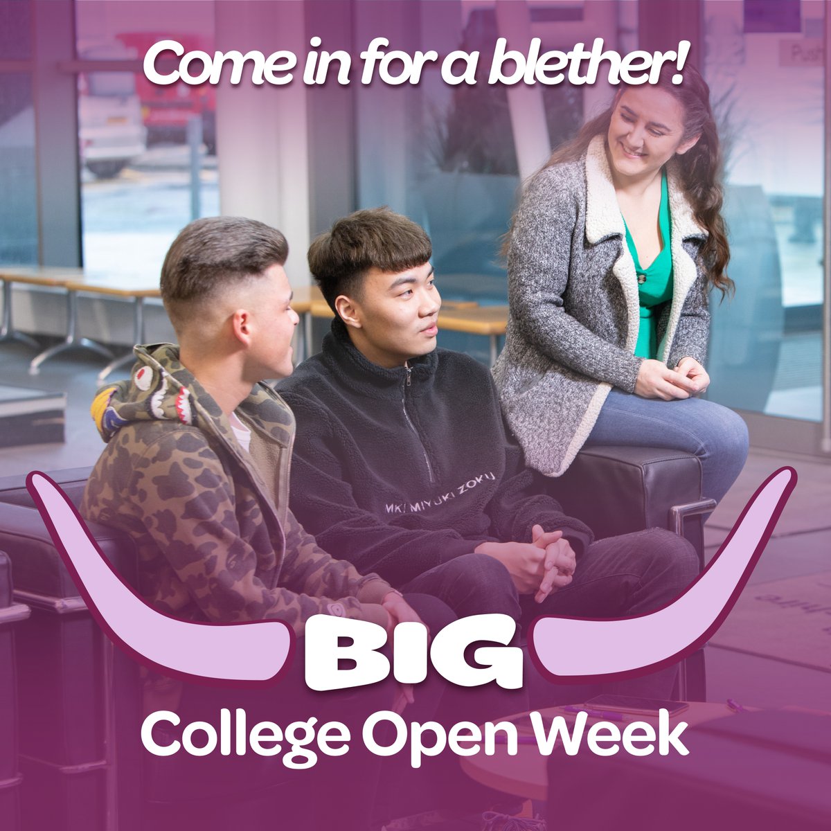We are pleased to support the first-ever #BigCollegeOpenWeek. 🙌 This week colleges throughout Scotland will be throwing open their doors to showcase the diverse pathways available to learners. Find out what’s happening at your local college: bit.ly/BigCOW