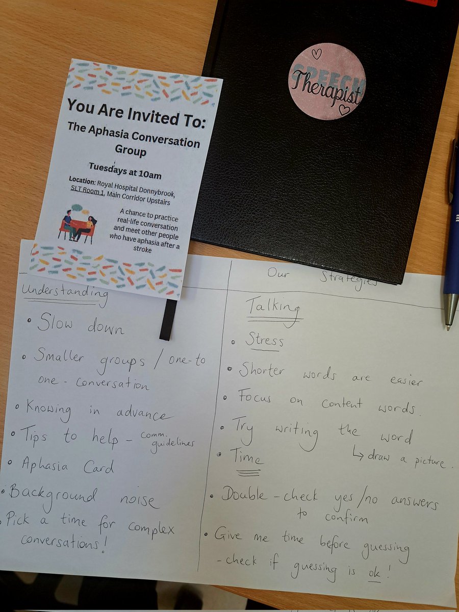Some strategies that our patients came up with to help with conversation during group therapy today <a href="/RoyalDonnybrook/">Royal Hospital Donnybrook</a> <a href="/Eva_Barry97/">Eva Barry</a>