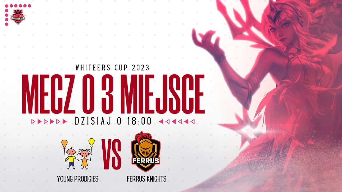 To jeszcze nie koniec! Ostatnim meczem w turnieju jest walka o 3 miejsce pomiędzy <a href="/jang_prodidzi/">young prodigies</a> i <a href="/FerrusKnights/">Ferrus Knights</a> w formacie BO5. 

Zachęcamy do oglądania! ❤️