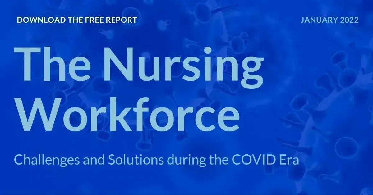 The Nursing Workforce Challenges & Solutions during the COVID Era, published by #ONL, January 2022. Download report: buff.ly/3LfIPqb

#nursesarethesolution #nursingworkforce #nursingsupply #nursingretention #nursingshortage #nurseturnover #nurseretention #nurserecruitment