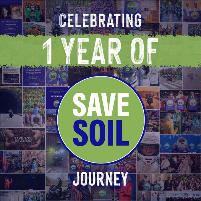 Today the #SaveSoil Movement Completes its 1 Year ☘️🔥 Lets Make Us Sure That we will make it Happen Together for Our <a href="/itsSSR/">Sushant Singh Rajput</a> #SushantSinghRajput𓃵 
#OneYearOfSaveSoil
. <a href="/SSRSaveSoilTeam/">SSR Warriors #SaveSoil</a> Our Page To Support the initiative by <a href="/cpsavesoil/">Conscious Planet #SaveSoil</a>