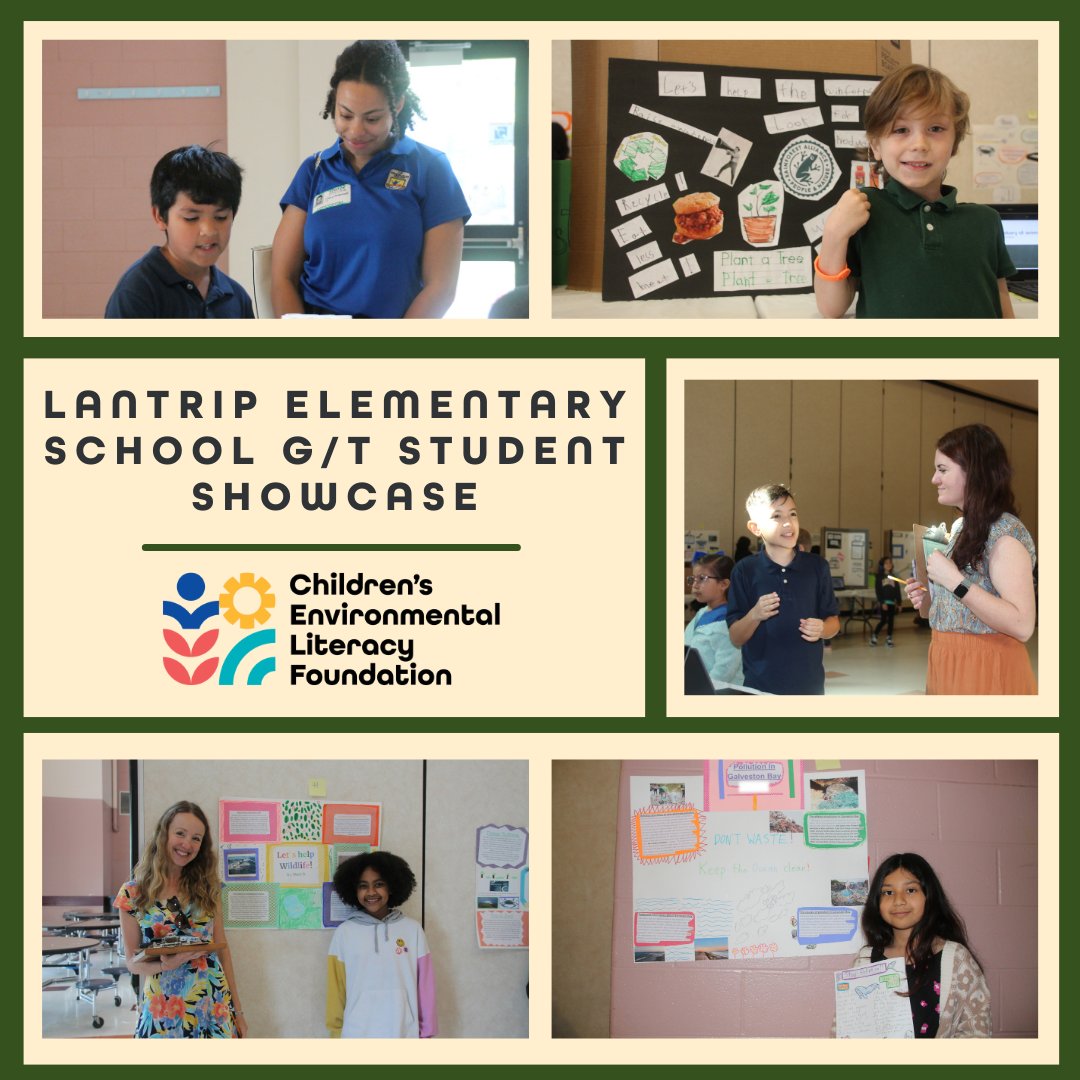 CELFeducation's tweet image. This month, Lantrip ES had their G/T student showcase, where students displayed &amp;amp; presented their projects. CELF is so grateful to have been a part of this process, helping Lantrip gather materials, organize fieldtrips &amp;amp; arrange guest speakers. #civicscience #greencareers