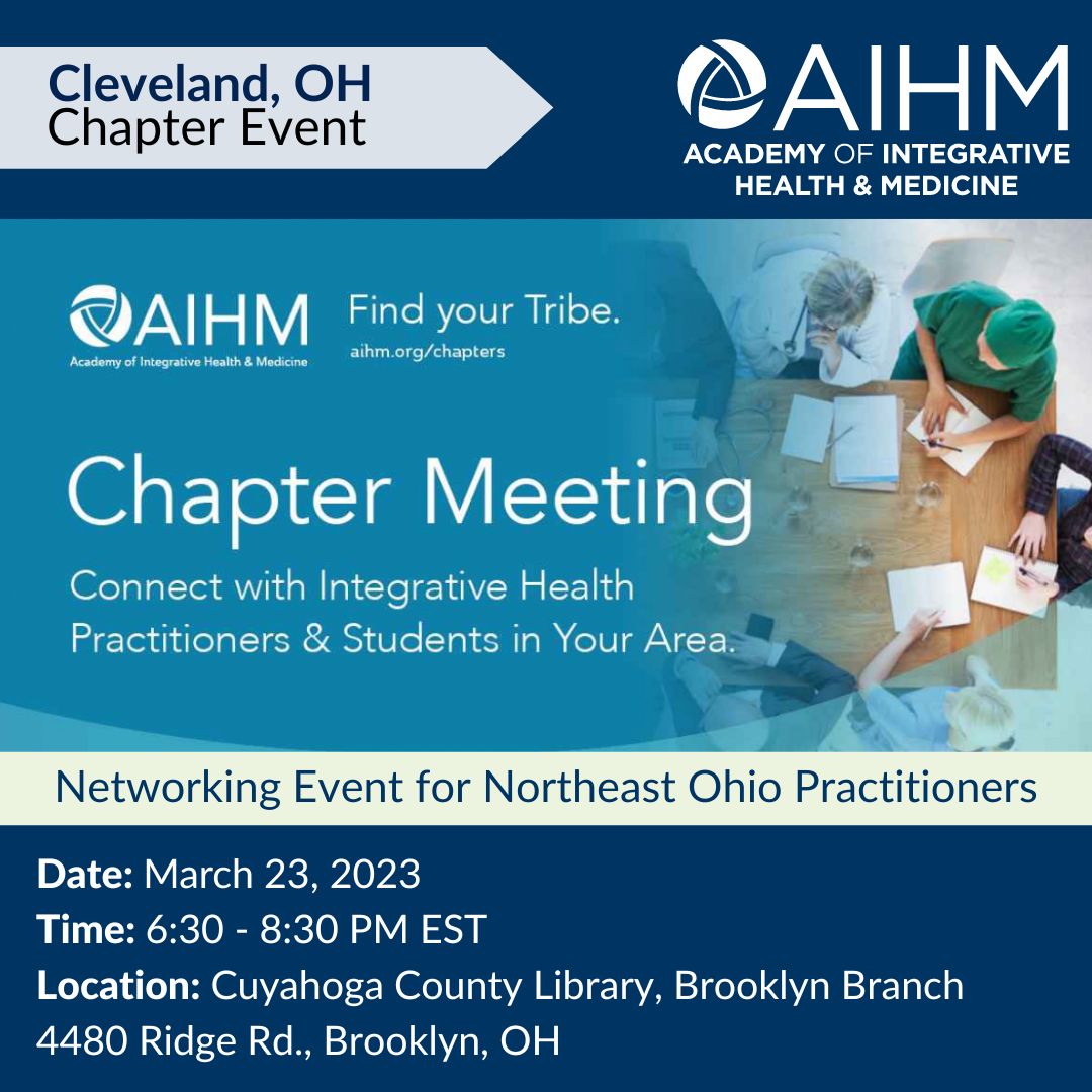 AIHMGlobal's tweet image. Cleveland, OH Chapter Event this THURSDAY! RSVP to
petergeller.lac@gmail.com or amys@chefs-garden.com. 

Zoom link available!

#AIHM #IntegrativeHealth #ChapterEvent