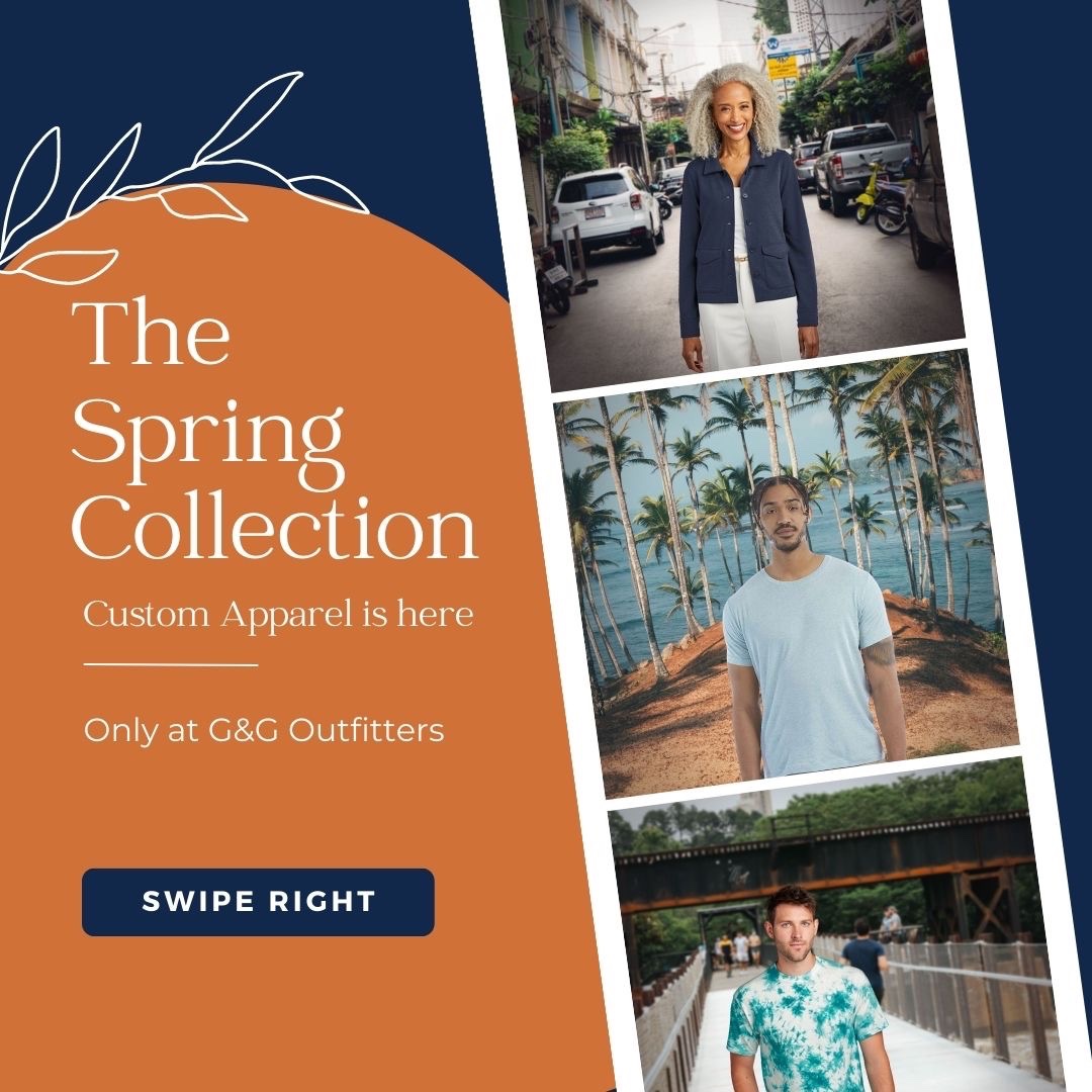 GGOutfitters's tweet photo. It’s time to clean out those closets &amp; make room for our Spring Collection! 

 We are excited to launch our new line of apparel that will keep your brand front and center for the season. Contact us today to get a quote!
•
•
•
•
#springcollection #springfashion #newarrivals https://t.co/MQsXD559II