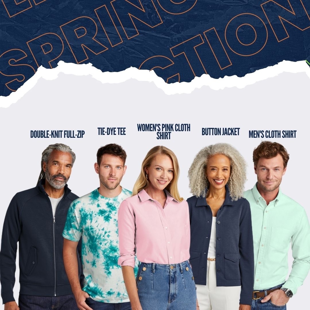 GGOutfitters's tweet photo. It’s time to clean out those closets &amp; make room for our Spring Collection! 

 We are excited to launch our new line of apparel that will keep your brand front and center for the season. Contact us today to get a quote!
•
•
•
•
#springcollection #springfashion #newarrivals https://t.co/MQsXD559II