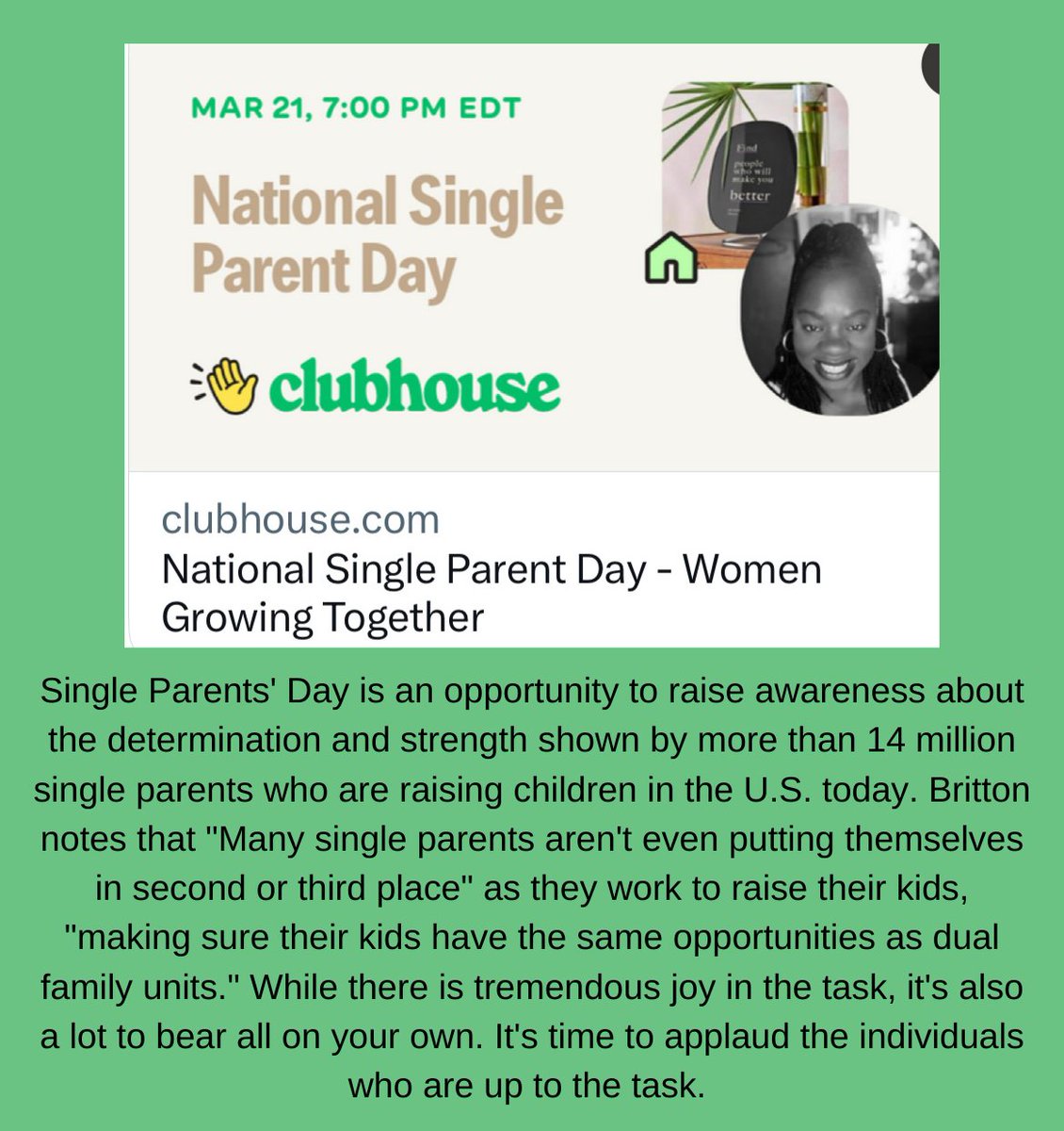 Join Sharper Office Admin as we celebrate National Single Parent Day and the individuals who stood up for the task to raise our next generation. 

#SingleParentDay#
#SingleMother#
#SharperOfficeAdminBoss#
