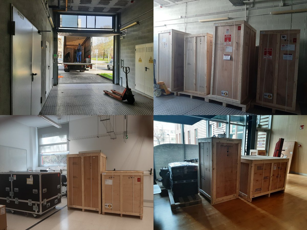 nanophyslab's tweet photo. Our new  OXFORD Instrument Dilution Fridge has arrived!!!! @OxInst @nanophyslab https://t.co/FGPOdoZf2t