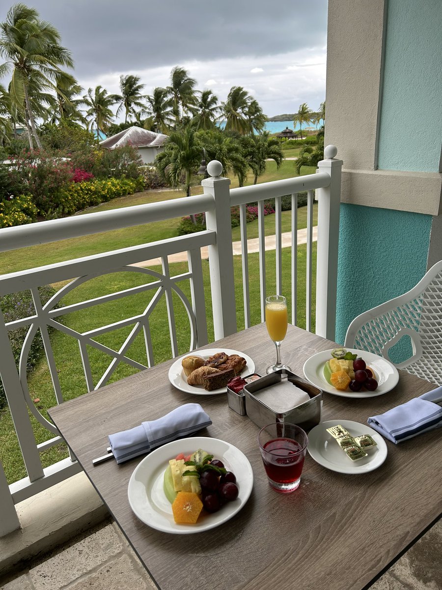 cbctom's tweet image. Breakfast on the balcony to start my birthday. Grey &amp;amp; windy but still warm.