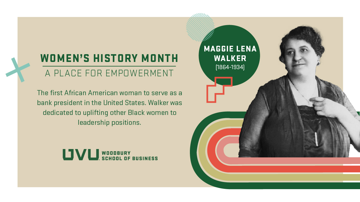 UVUWSC's tweet image. #WomensHistoryMonth Spotlight: Maggie Lena Walker (1864-1934)
The first African American woman to serve as a bank president in the US. Walker oversaw the founding of several Black-run organizations, and was dedicated to uplifting other Black women to leadership positions.