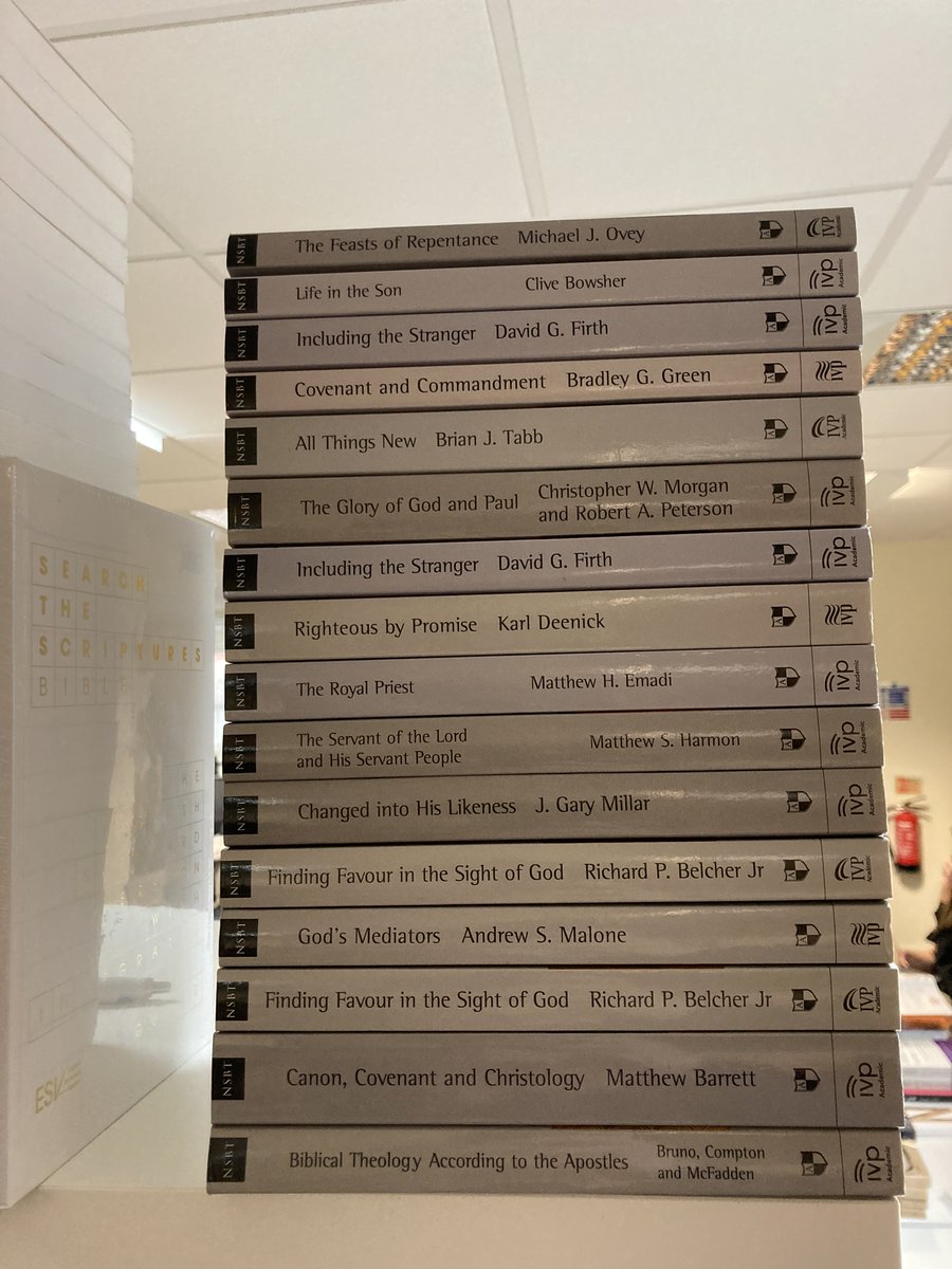 Fancy adding 16 NSBT volumes to your library*?

Here's a stack! Retweet THIS Tweet and follow us for a chance - USA/Canada excepted - including both some recent gems and classic gold.

Full title list here: ivpbooks.com/blog/the-nsbt-…

*Non-Global. Basically, anyone not USA/CAN/MEX