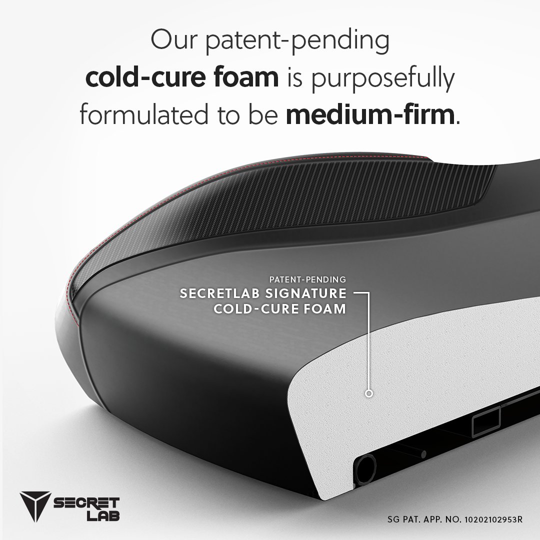 Secretlab on Twitter "Our patentpending coldcure foam has been