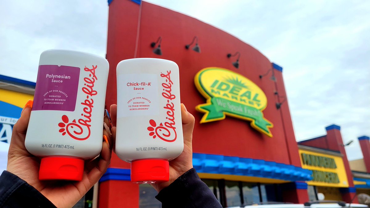 Did you know that we have this awesome Chick Fill A Sauce available ! 😱🤤😍✨

Your table can’t be without these options to share with your family! 

Come get yours at Ideal Market ! 😉

#chicken  #supermarket #lousiana  #NewOrleans  #newproducts