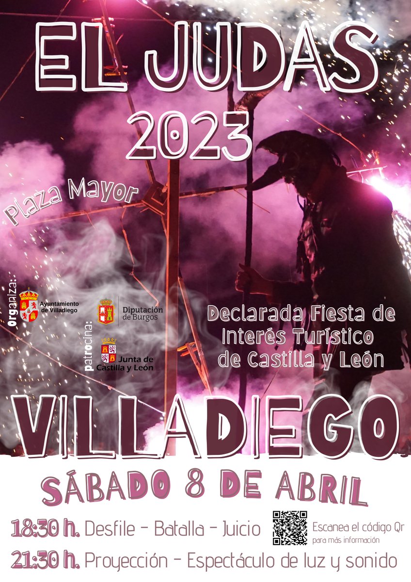 ¡En Villadiego están contando los días para que llegue el Sábado Santo!
¡El próximo 8 de abril vuelve la fiesta de 'El Judas', declarada de Interés Turístico de Castilla y León! 
<a href="/T_Villadiego/">Turismo Villadiego</a>
