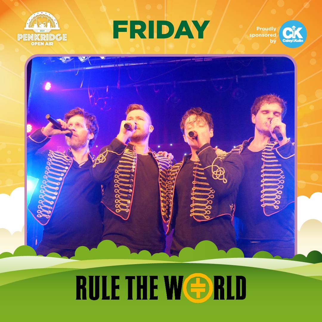 Get ready for the "Greatest Day" 🤩 with <a href="/ruletheworldact/">Rule The World</a>⁠
⁠
If you love the sounds of Take That, get your tickets to #penkridgeopenair2023 TODAY to ensure you don't miss them! ⁠
⁠
l8r.it/3tPs
⁠
#musicfestival #takethat #penkridge #stafford #wolverhampton