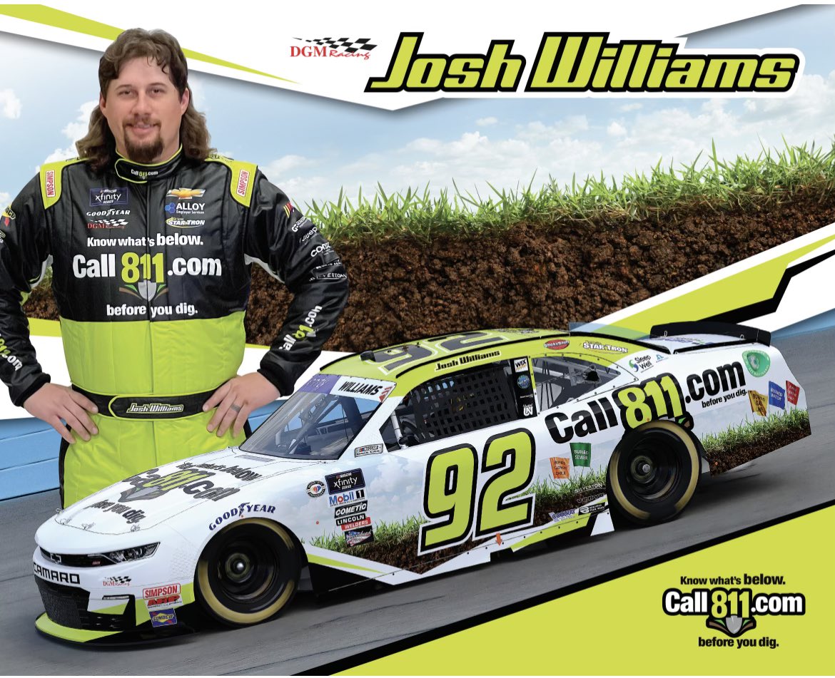 Arizona811's tweet image. @Arizona811 and Call811.com proudly sponsor @Josh6Williams for his strong commitment to great racing, Childrens Hospital Tours, and how he represents  services. We look forward to seeing him in his upcoming races!
#NASCAR #XFINITYSERIES