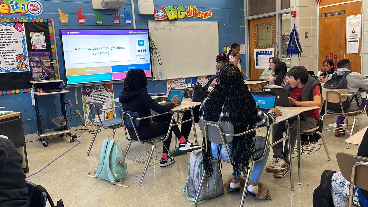 HoorayMsJay's tweet photo. ACAP Review is more fun with #blooket Let’s rock the test, Chargers!! #chargerstrong @MiddleChapman https://t.co/tHTl1iMdQr