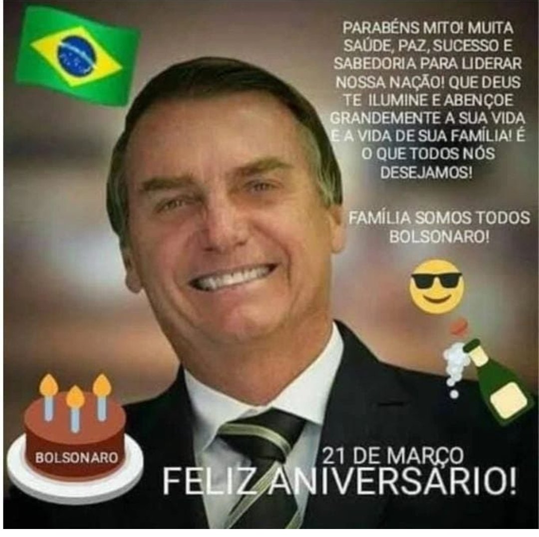 BetaniaCarval15's tweet photo. @Zambelli2210 @jairbolsonaro 🇧🇷🎂🍻🙏 Muita Saúde e Sabedoria, o Melhor Presidente do Brasilllllll https://t.co/ejuEkBdTlz