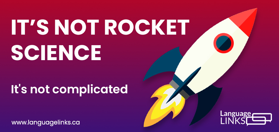 langlinksca's tweet image. 🚀 Idioms Alert 🚀 - It's not rocket science! 🤔
This popular phrase is often used to express that something is not as complicated as it may seem. So, don't overthink it! 
#idiomalert #notrocketscience #letstalkaboutit #LanguageLinks #EverydayConversations #LanguageLearning