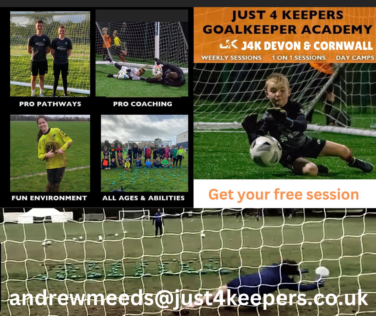 J4K DEVON &amp; CORNWALL ❤️🧤

A great start to the week even though we trained in the rain ,well done all the GKs of J4K Saltash,J4K Lioness,Devon FA girls,J4K small 122 group👊🧤<a href="/HerGameToo/">Her Game Too</a> @Just_4_keepers
