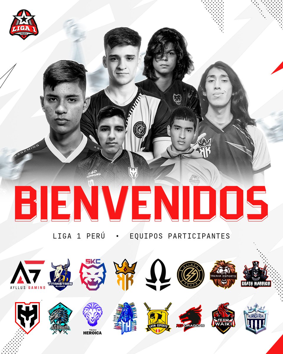 Liga1_CRPeru's tweet photo. 🔥 𝐑𝐞𝐠𝐢𝐨́𝐧 𝐏𝐞𝐫𝐮́ - 𝐒𝐮𝐫

🔴@WarriorsSquadGG 🇵🇪
🔴@Heroica_team 🇵🇪
🔴@EsportsTakana 🇵🇪

🔥 𝐑𝐞𝐠𝐢𝐨́𝐧 𝐍𝐀 - 𝐔𝐒𝐀

🔴@TitanStarsAll 🇺🇸

🔥 𝐑𝐞𝐠𝐢𝐨́𝐧 𝐄𝐔 - 𝐄𝐬𝐩𝐚𝐧̃𝐚

🔴@SKCalalas 🇪🇸
🔴@40KLOUTH 🇪🇸

Bienvenidos a esta gran edición 🔥
#GoLiga1 https://t.co/6HKJGXA2Qx