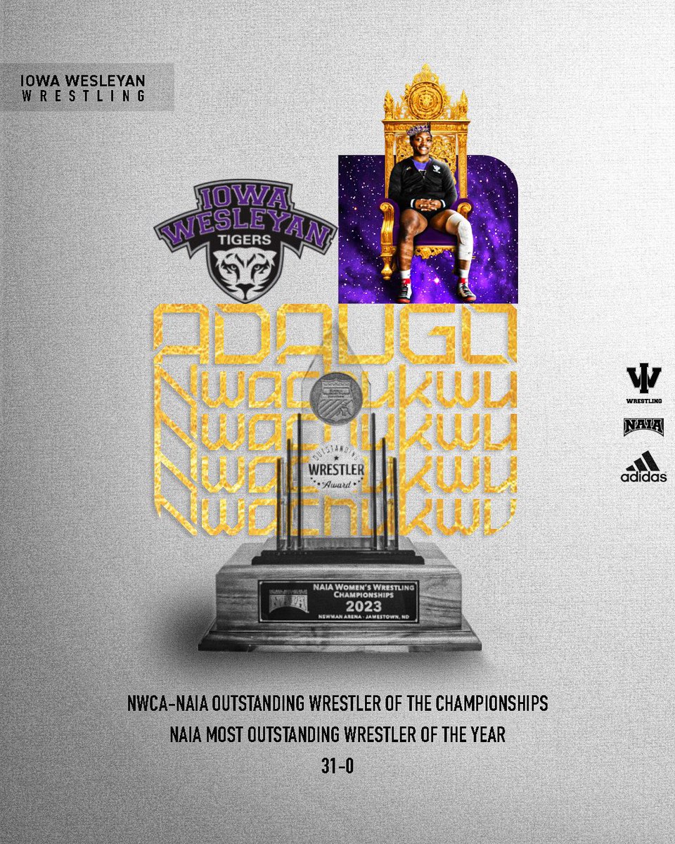 Domination. 👑

Vote for the ChampChamp at usawrestlingevents.com/wcwoty

Link is in the Bio

📸: Mathilde Gaumet

#WeAreIW | 🟣🐯⚫️