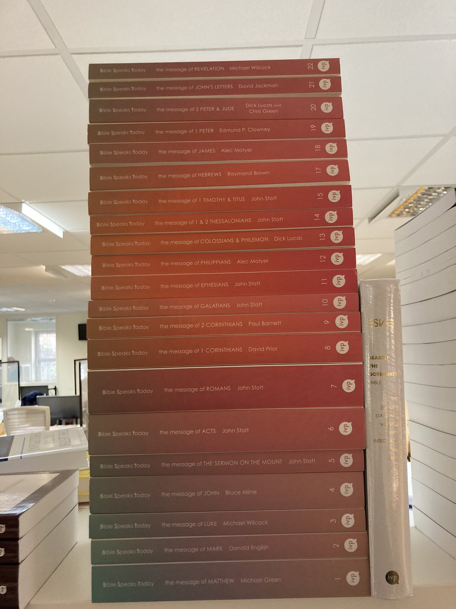 New Testament fan BUT also a shelf-view fan*?

Retweet THIS tweet and follow us for a chance to win the entire BST New Testament set, AND an ESV Search the Scriptures Bible.

23 books, containing at least 95 books!

More about the ESV STS: ivpbooks.com/esv-search-the…

*Non-Global.