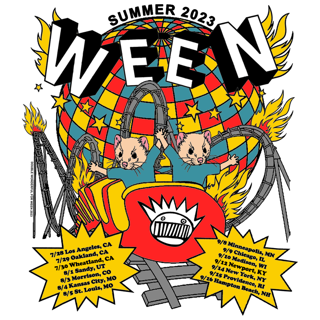 weeninfo's tweet photo. JUST ANNOUNCED: Ween's first extensive tour since 2016. The summer tour starts July 28 in Los Angeles, CA at the Greek Theatre, and continues throughout early September. https://t.co/vHxMiHki2q