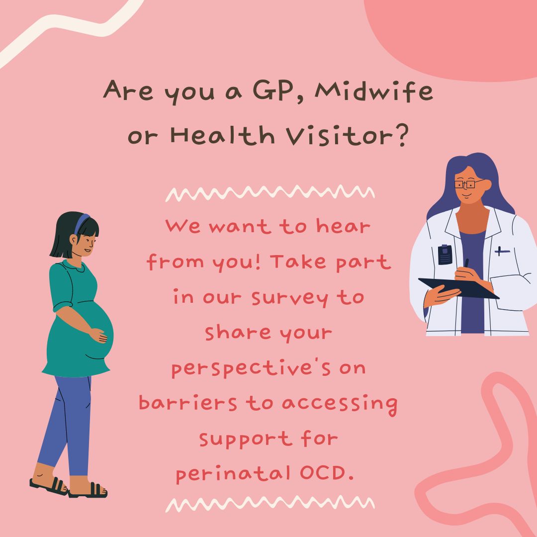 We are looking for GP's, Midwives and Health Visitors to take part in our survey - your views on accessing support for perinatal OCD are needed! #GP #midwife #healthvisitors

shorturl.at/stwR3