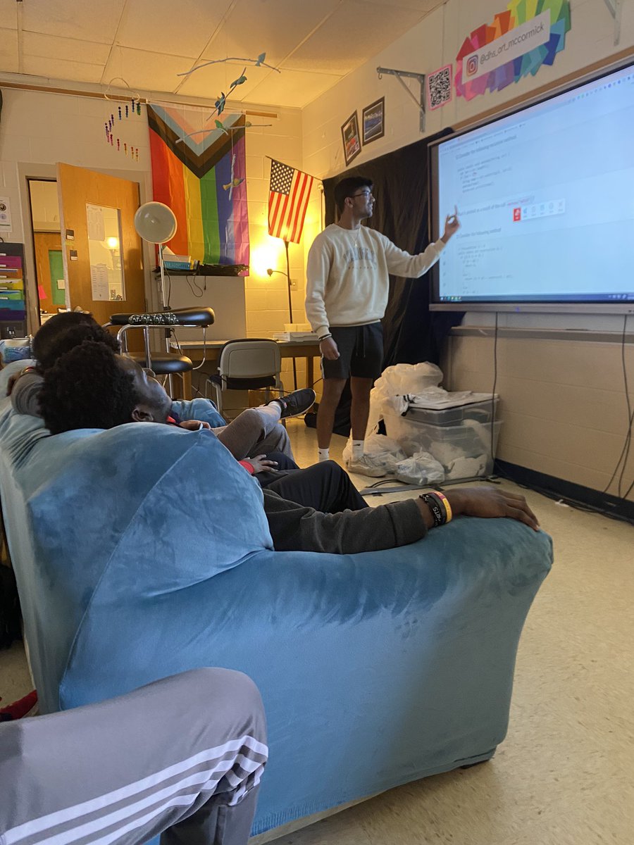 Look at this student leadership today!