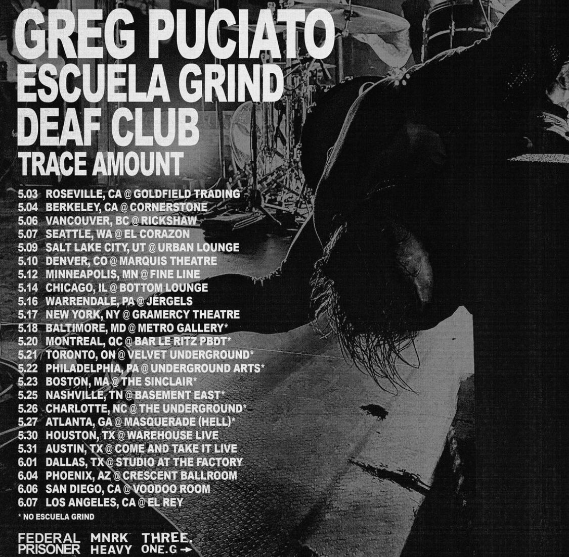 Tickets for all shows on sale 10am local time this Friday